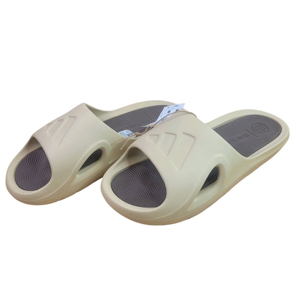 Adidas Unisex Adult Adicane Slide Sandal Size Mens‎ 8 Womens 9 New Sand Strata - Picture 2 of 6